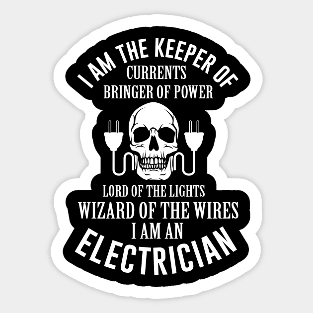 Funny Electrician quote Sticker by Periaz